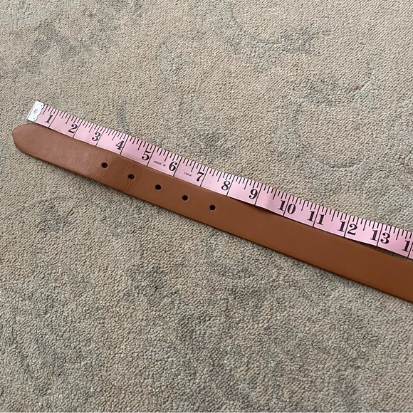 Socapri Genuine Leather Belt Made In Italy Tan Cognac Small Quiet Luxury Resort - Picture 11 of 12